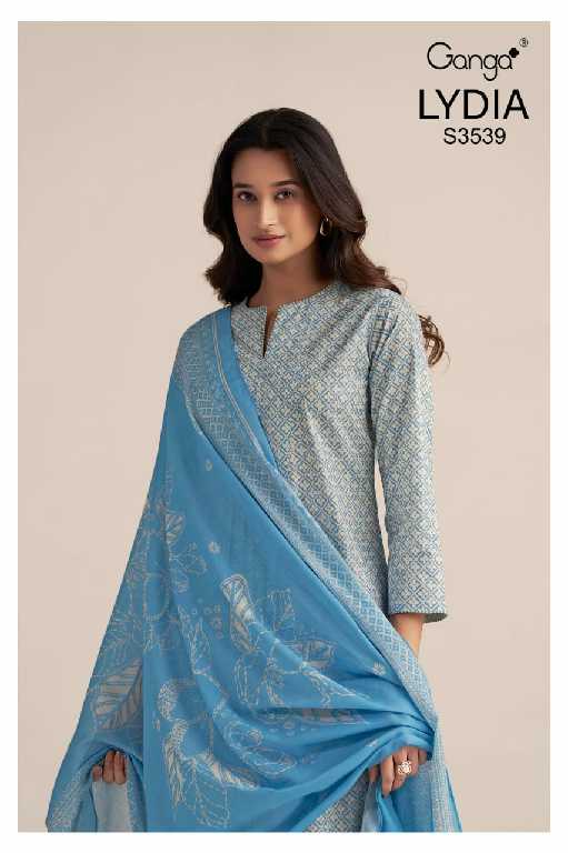 Ganga Lydia S3539 Wholesale Premium Cotton Printed Salwar Suits