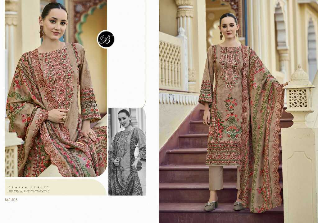guzarish vol 22 by belliza designer cotton pakistani embroidery 3pcs dress