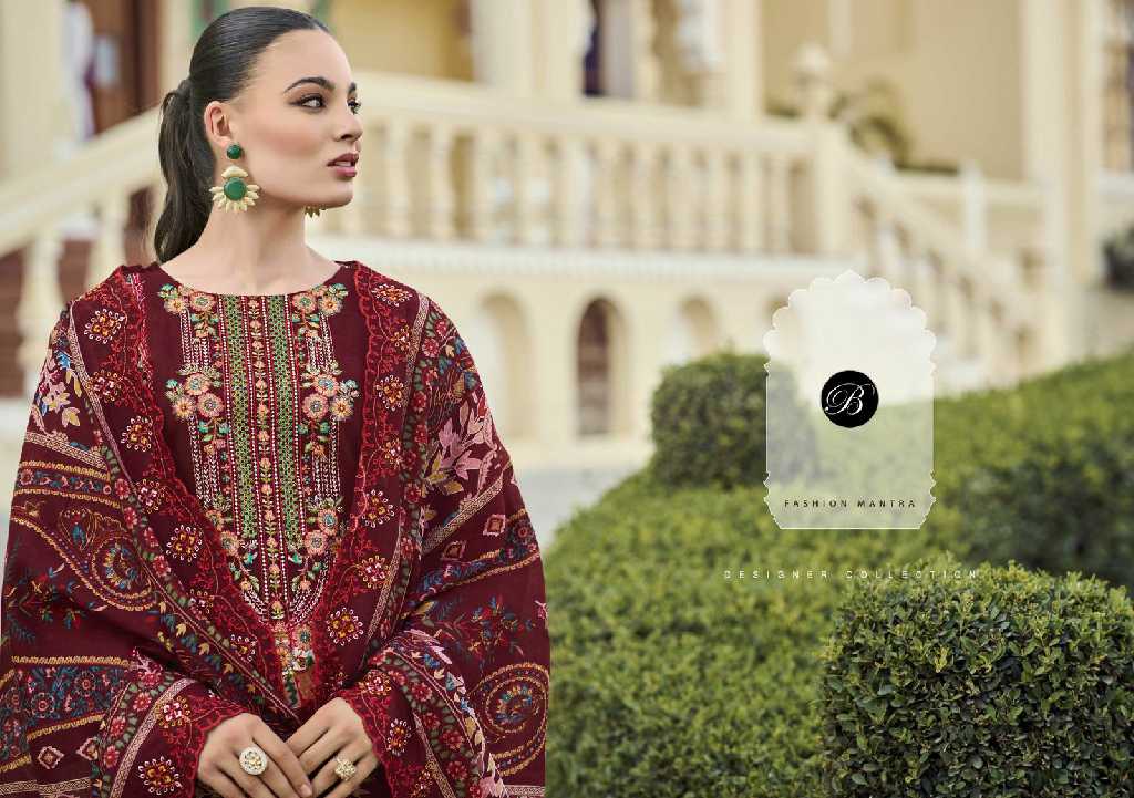 guzarish vol 22 by belliza designer cotton pakistani embroidery 3pcs dress