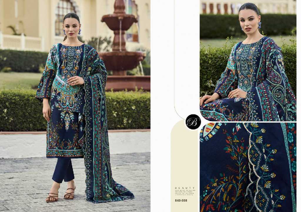 guzarish vol 22 by belliza designer cotton pakistani embroidery 3pcs dress