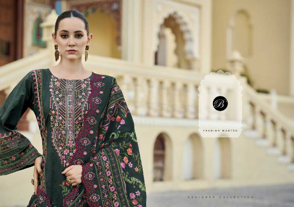 guzarish vol 22 by belliza designer cotton pakistani embroidery 3pcs dress