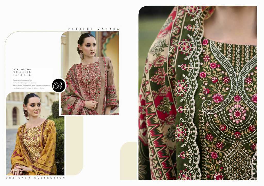 guzarish vol 22 by belliza designer cotton pakistani embroidery 3pcs dress