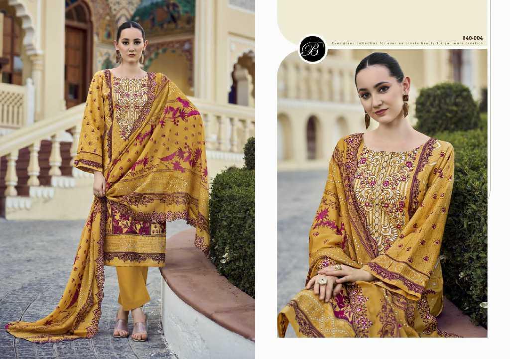 guzarish vol 22 by belliza designer cotton pakistani embroidery 3pcs dress
