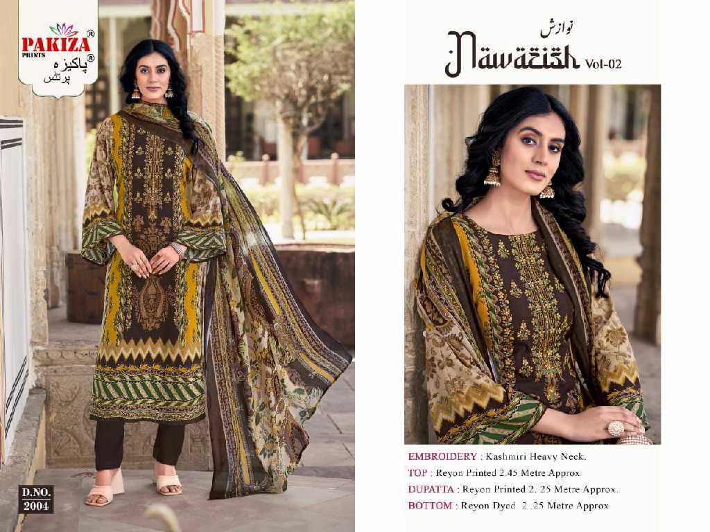 Pakiza Nawazish Vol-2 Wholesale Kashmiri Heavy Neck Work Dress Material