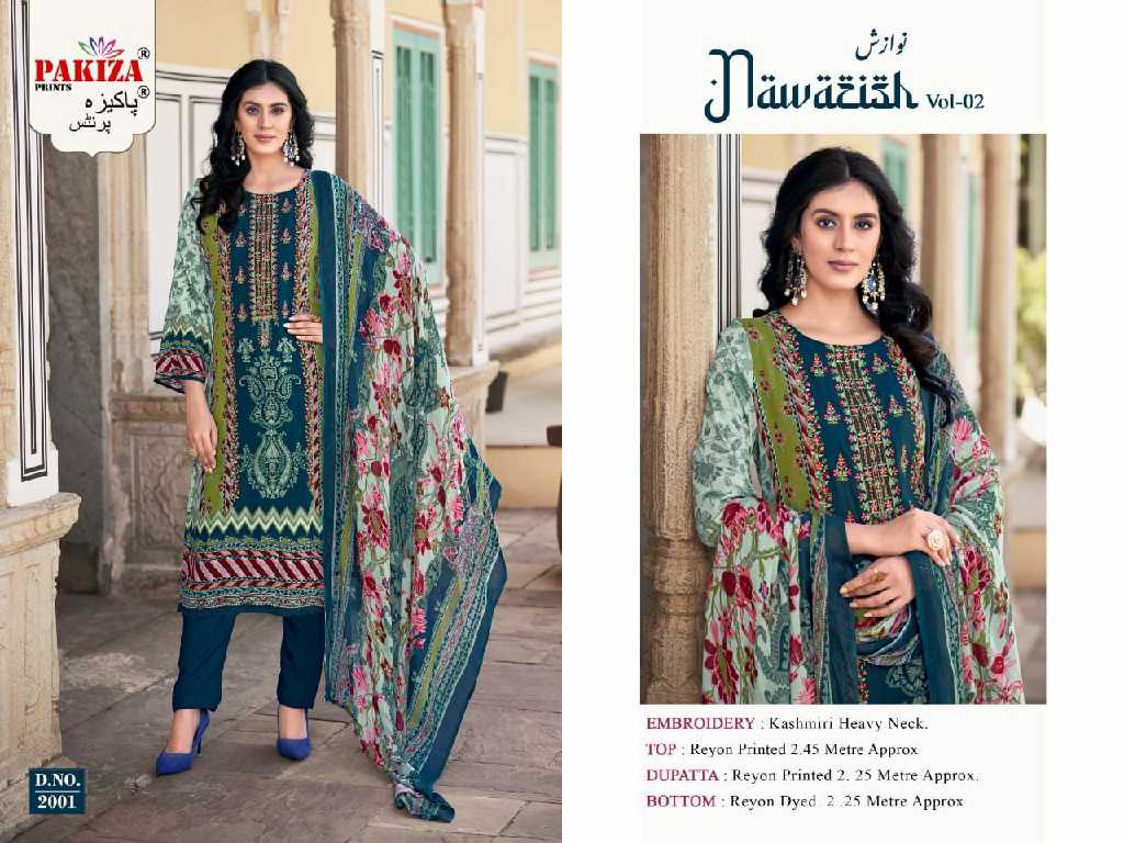 Pakiza Nawazish Vol-2 Wholesale Kashmiri Heavy Neck Work Dress Material