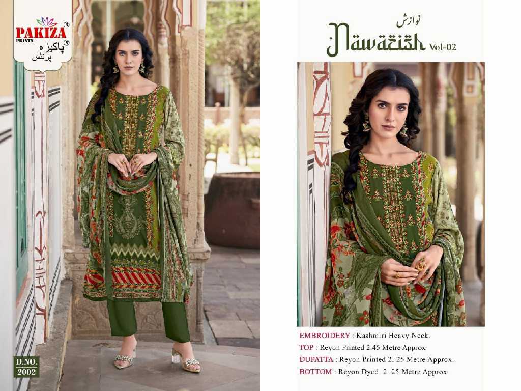 Pakiza Nawazish Vol-2 Wholesale Kashmiri Heavy Neck Work Dress Material