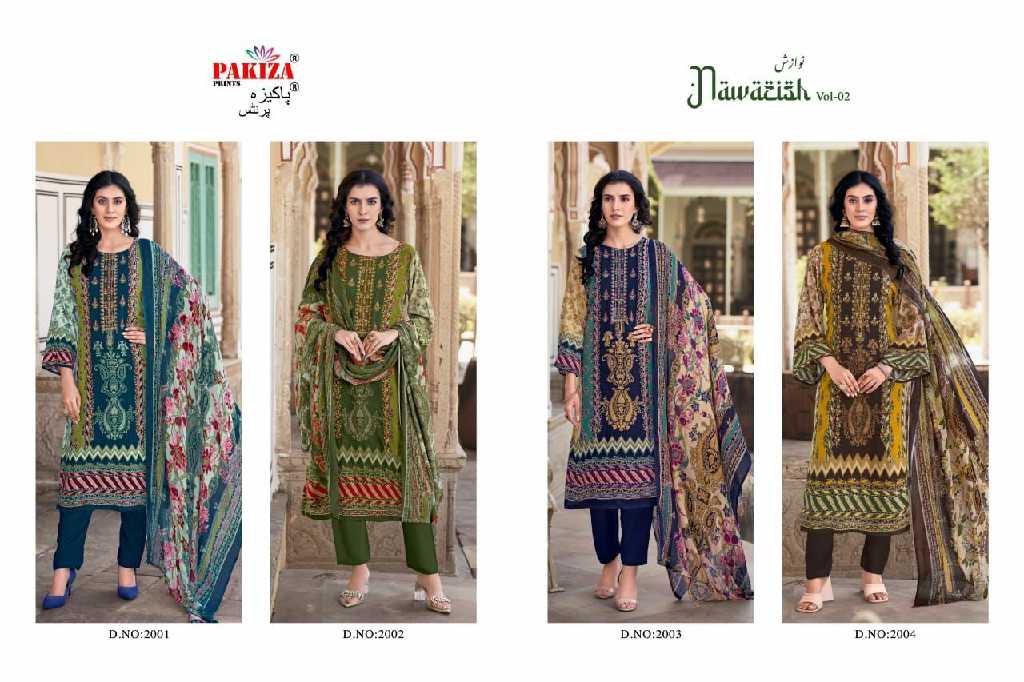 Pakiza Nawazish Vol-2 Wholesale Kashmiri Heavy Neck Work Dress Material