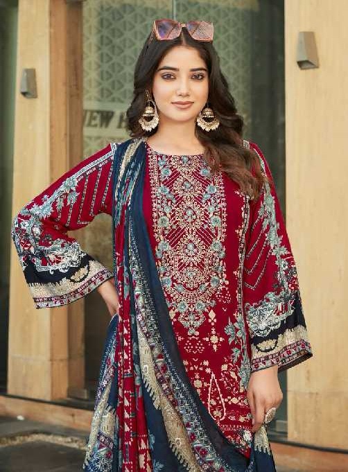 Pakiza Nawazish Vol-4 Wholesale Kashmiri Heavy Neck Work Dress Material