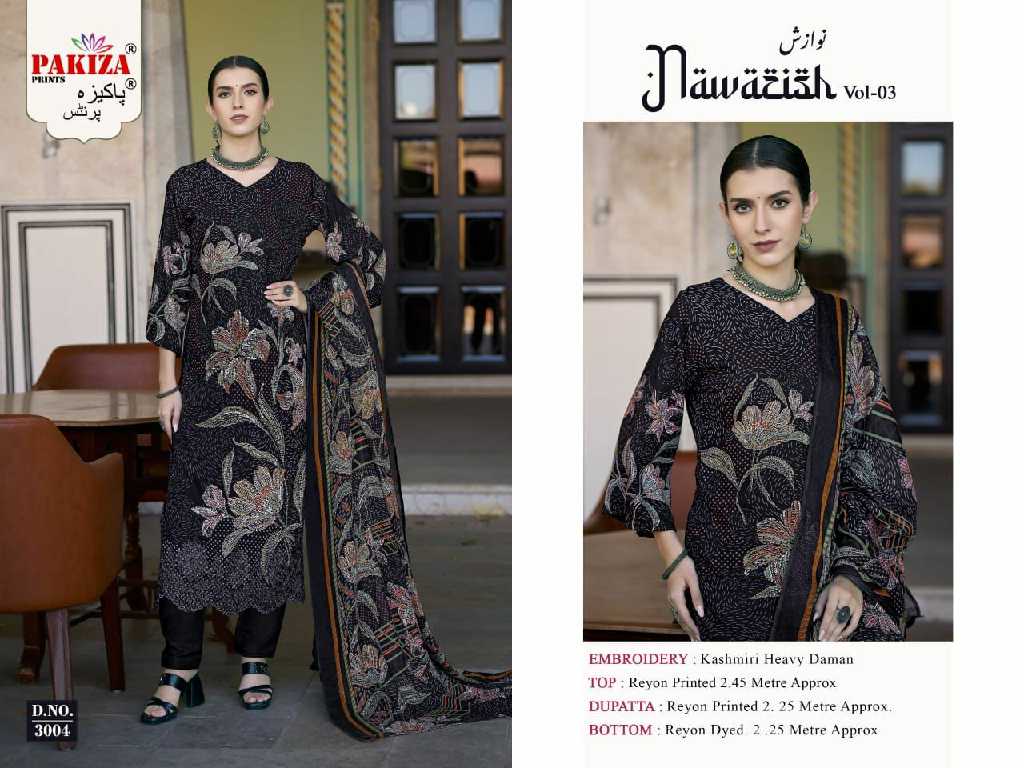 Pakiza Nawazish Vol-3 Wholesale Kashmiri Heavy Neck Work Dress Material