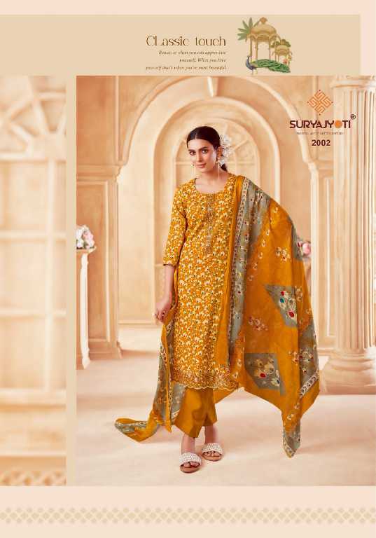 Suryajyoti Paarul Stitch Vol-2 Wholesale Cotton With Embroidery Readymade Suits