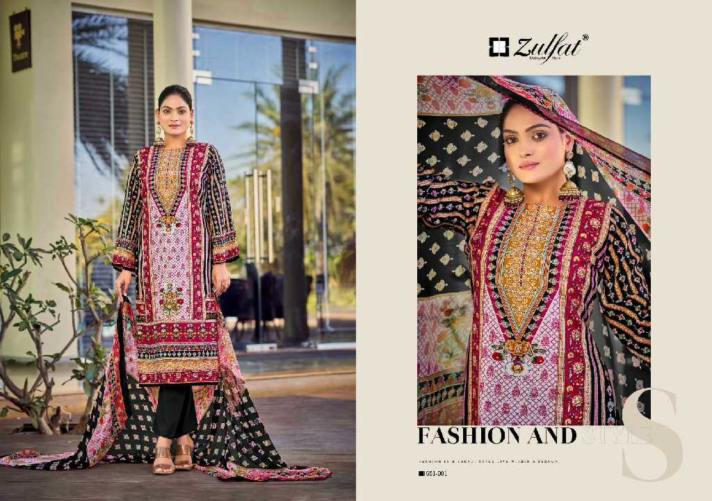 Zulfat Nafisa Wholesale Pure Heavy Reyon With Handwork Dress Material