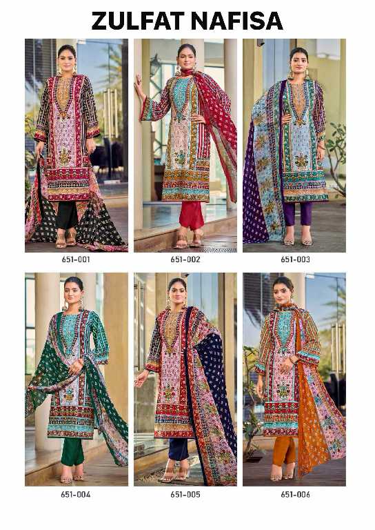 Zulfat Nafisa Wholesale Pure Heavy Reyon With Handwork Dress Material