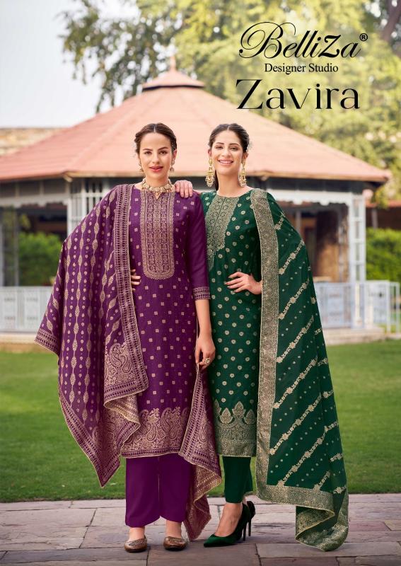 BELLIZA DESIGNER ZAVIRA VISCOSE DOLA SILK CASUAL PAKISTANI SUITS