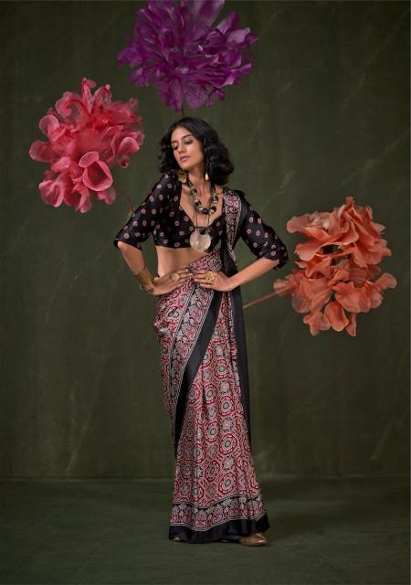 KASTOOR BY RAJTEX 413001-413009 SATIN CRAPE NEW DESIGN SAREE 2025