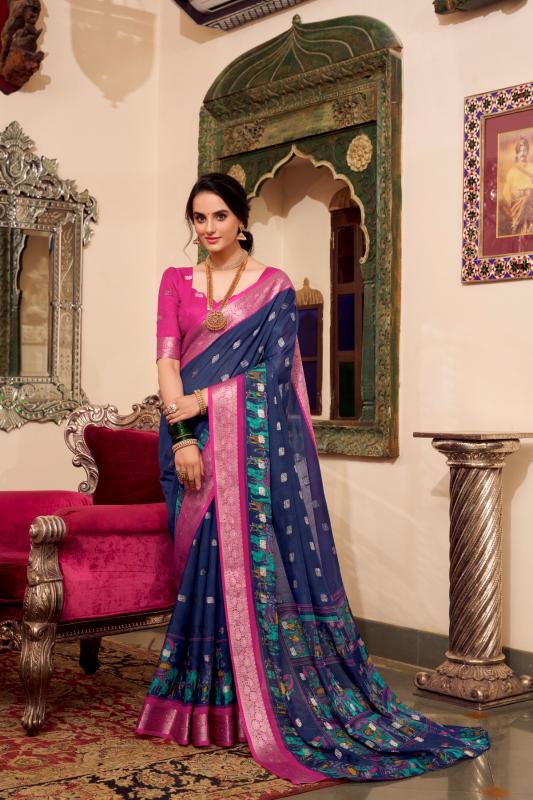 YNF 7031 VEDANTI POLY COTTON GORGEOUS LOOK SAREE