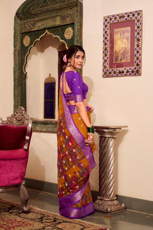 YNF 7031 VEDANTI POLY COTTON GORGEOUS LOOK SAREE