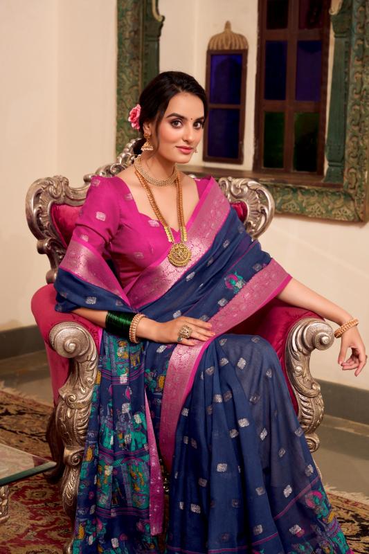 YNF 7031 VEDANTI POLY COTTON GORGEOUS LOOK SAREE