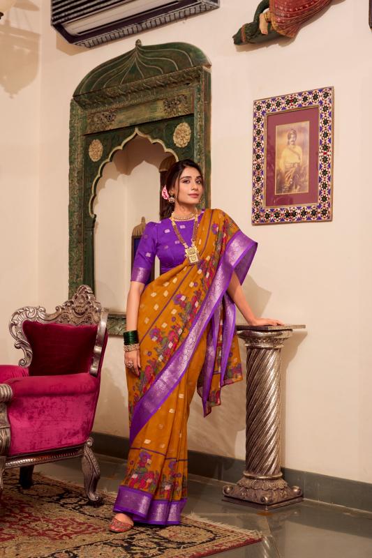 YNF 7031 VEDANTI POLY COTTON GORGEOUS LOOK SAREE