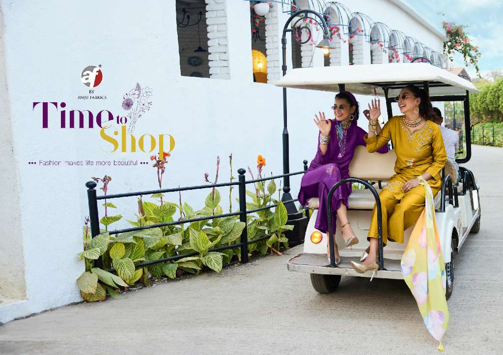ANJU FAB PRESENT FUSION VOL-5 WHOLESALE DESIGNER KURTI WITH PALAZZOO PANT AND SCARF