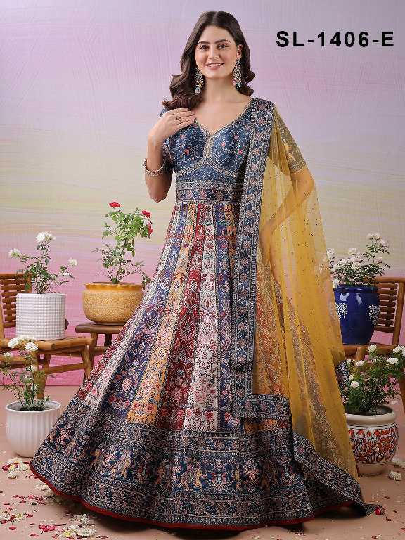 Saptrangi All Hit Design Readymade Designer Gowns