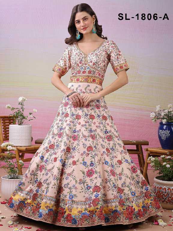Saptrangi All Hit Design Readymade Designer Gowns