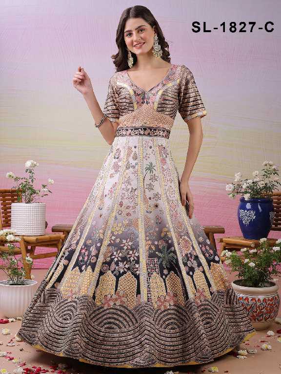 Saptrangi All Hit Design Readymade Designer Gowns