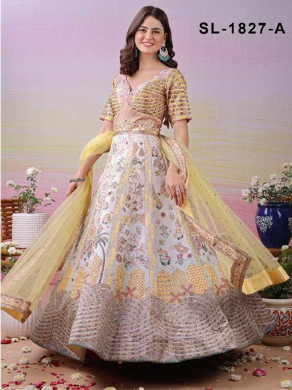 Saptrangi All Hit Design Readymade Designer Gowns