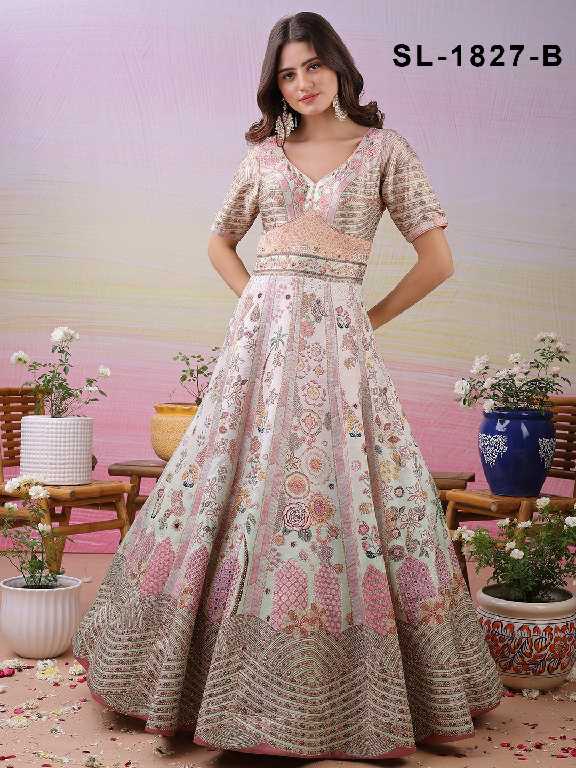 Saptrangi All Hit Design Readymade Designer Gowns