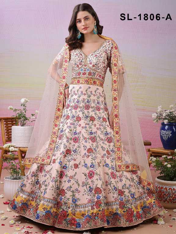 Saptrangi All Hit Design Readymade Designer Gowns