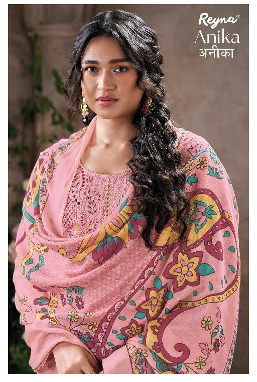 Reyna Anika Wholesale Cotton Silk With Embroidery Work Salwar Suits