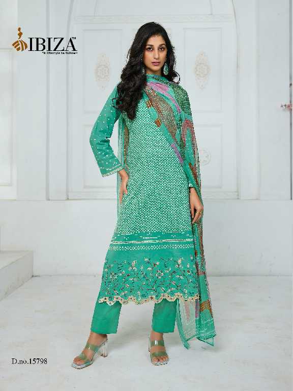 Ibiza Galexy Wholesale Pure Cambric With Embroidery Work Salwar Suits