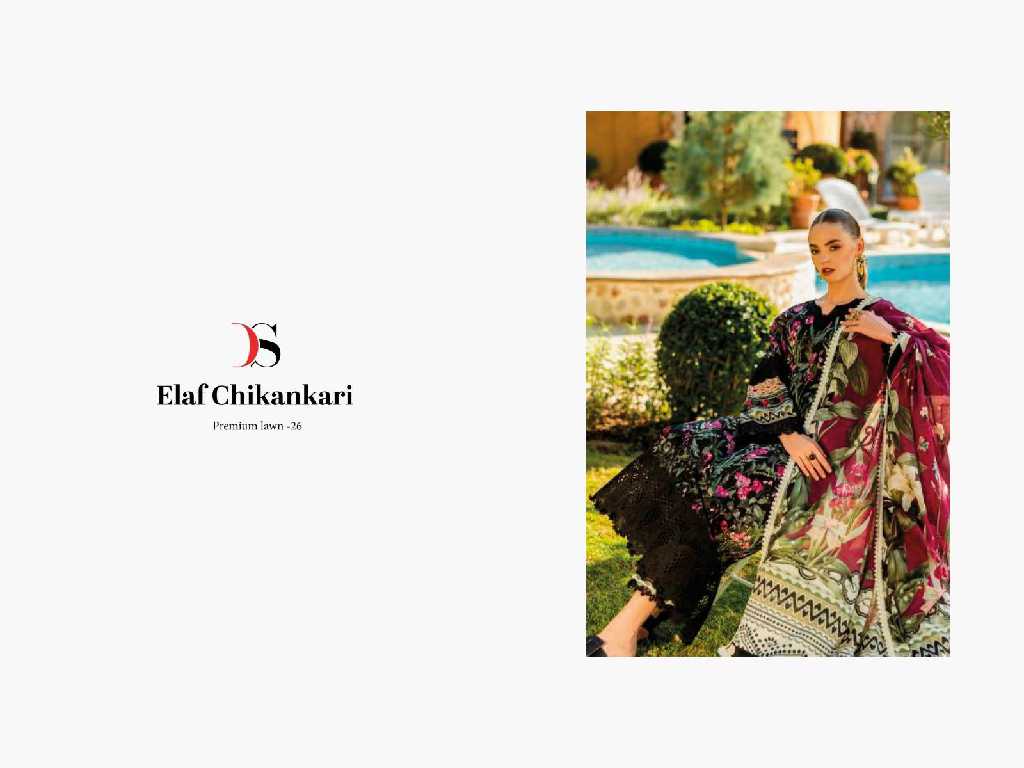 Deepsy Elaf Chikankari Premium Lawn-25 Wholesale Indian Pakistani Suits
