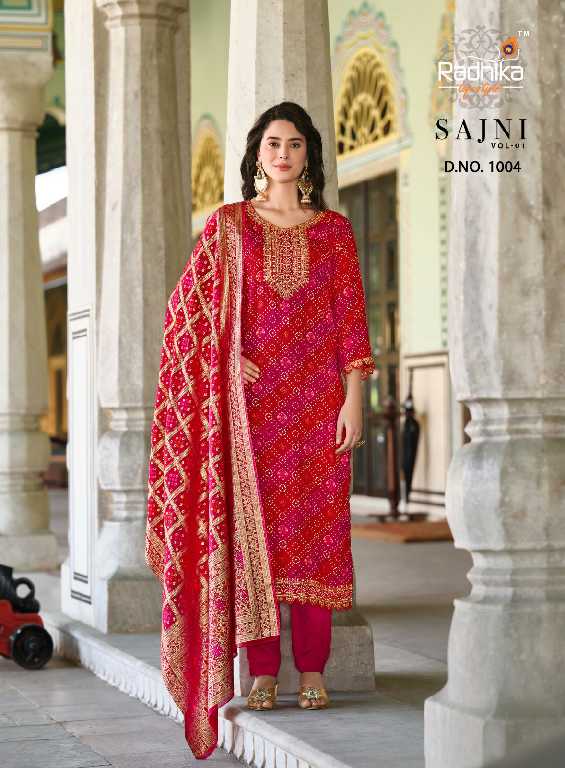 Radhika Lifestyle Sajni Vol-1 Wholesale Kurti With Pant And Dupatta