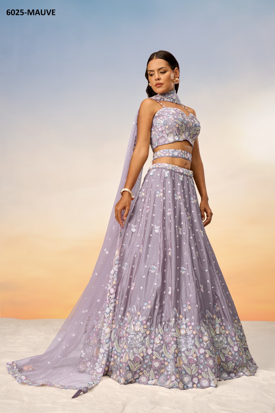 PF LAUNCHING SERIES 6025 COLORS WHOLESALE HEAVY DESIGNER LEHENGHAS