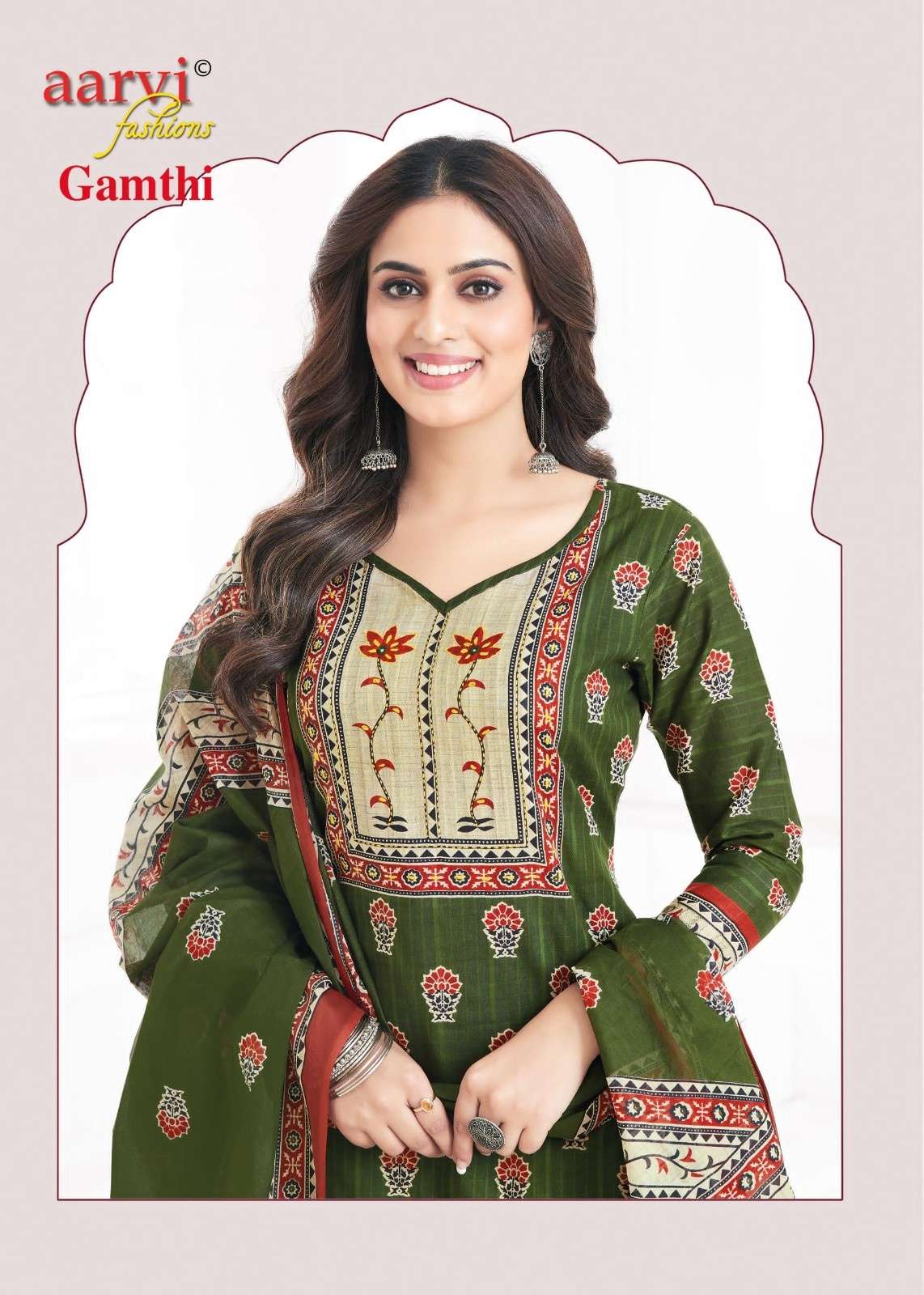 GAMTHI VOL 8 BY AARVI FASHION COTTON READYMADE FANCY SALWAR KAMEEZ ONLINE