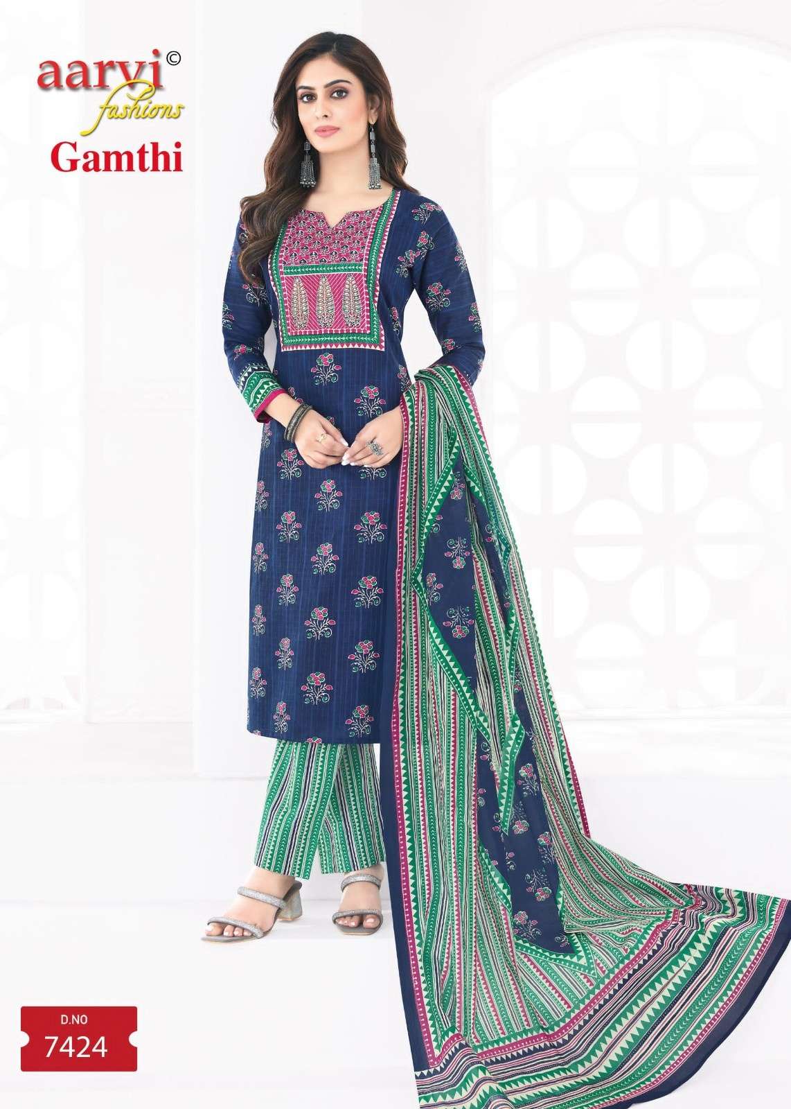 GAMTHI VOL 8 BY AARVI FASHION COTTON READYMADE FANCY SALWAR KAMEEZ ONLINE