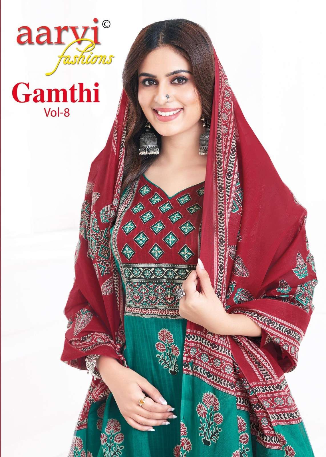 GAMTHI VOL 8 BY AARVI FASHION COTTON READYMADE FANCY SALWAR KAMEEZ ONLINE