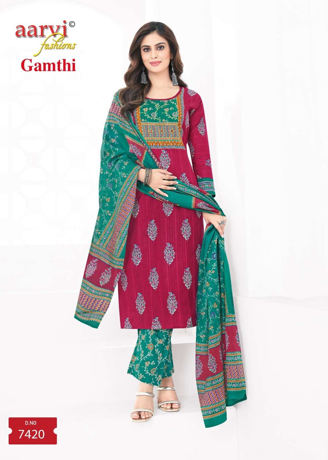 GAMTHI VOL 8 BY AARVI FASHION COTTON READYMADE FANCY SALWAR KAMEEZ ONLINE