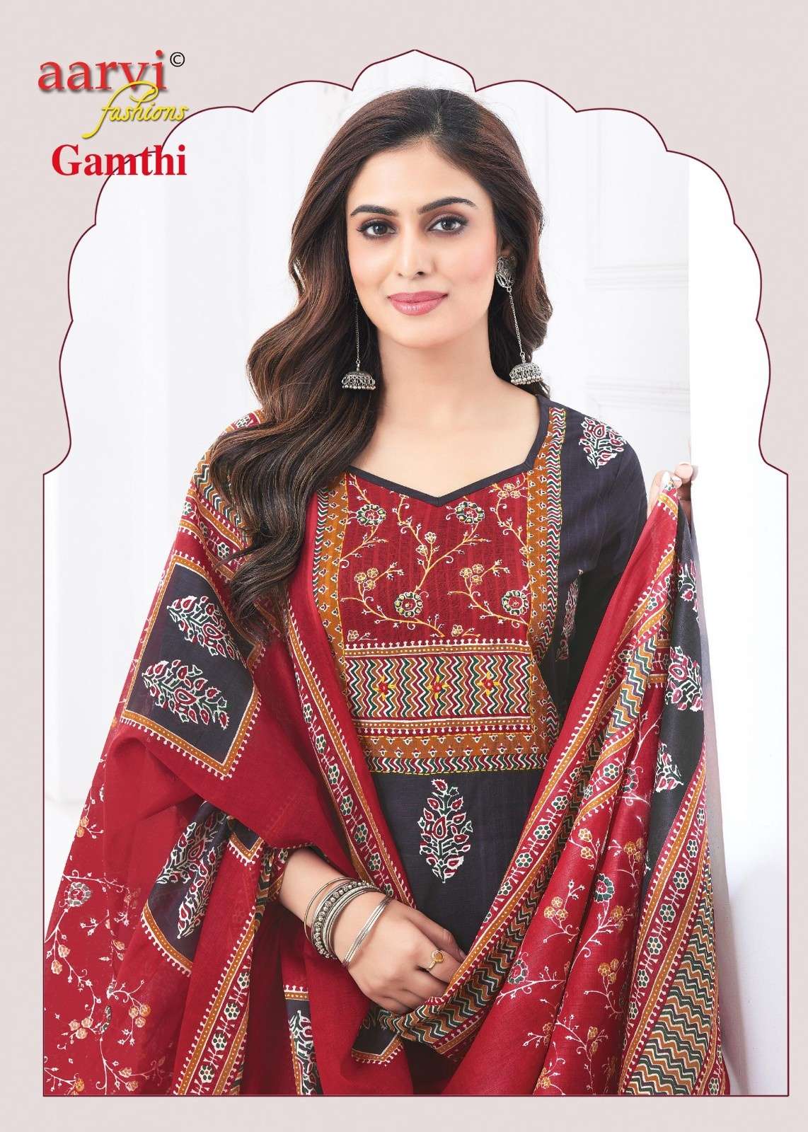 GAMTHI VOL 8 BY AARVI FASHION COTTON READYMADE FANCY SALWAR KAMEEZ ONLINE