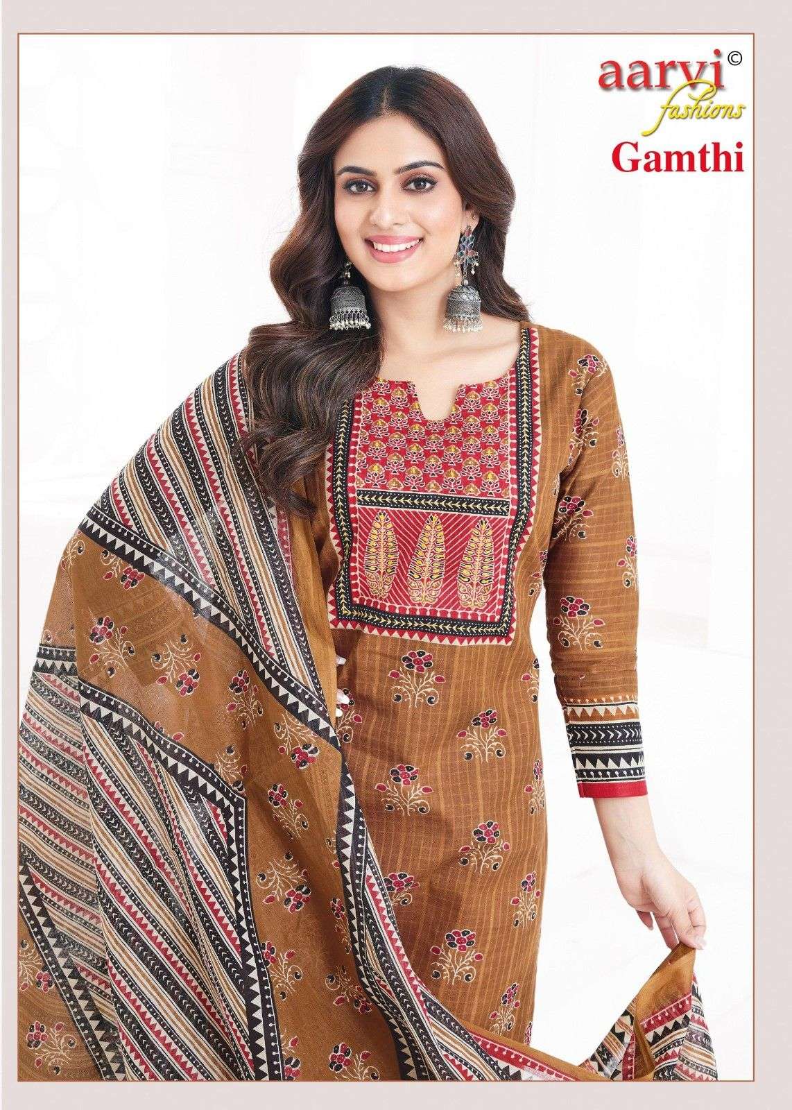 GAMTHI VOL 8 BY AARVI FASHION COTTON READYMADE FANCY SALWAR KAMEEZ ONLINE