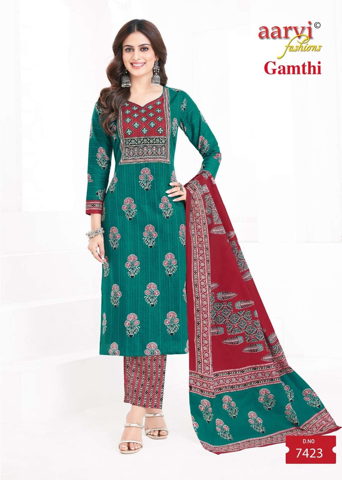 GAMTHI VOL 8 BY AARVI FASHION COTTON READYMADE FANCY SALWAR KAMEEZ ONLINE