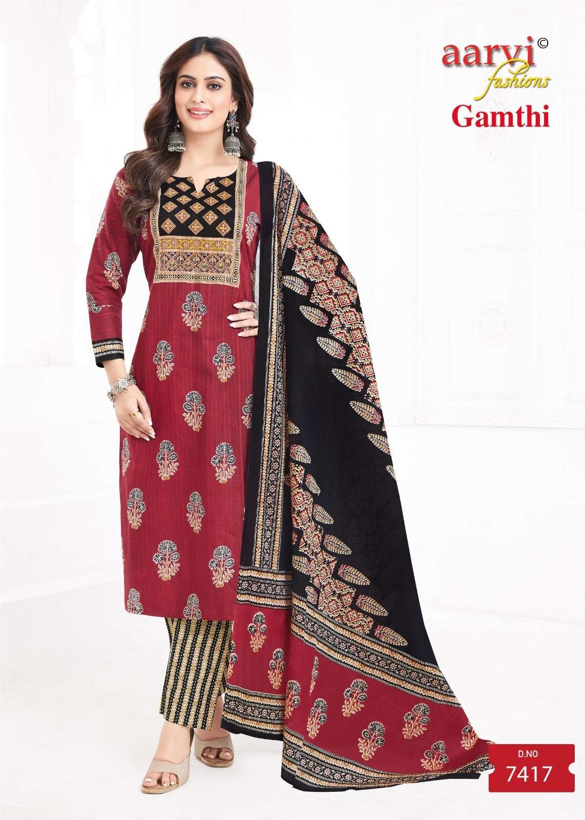 GAMTHI VOL 8 BY AARVI FASHION COTTON READYMADE FANCY SALWAR KAMEEZ ONLINE