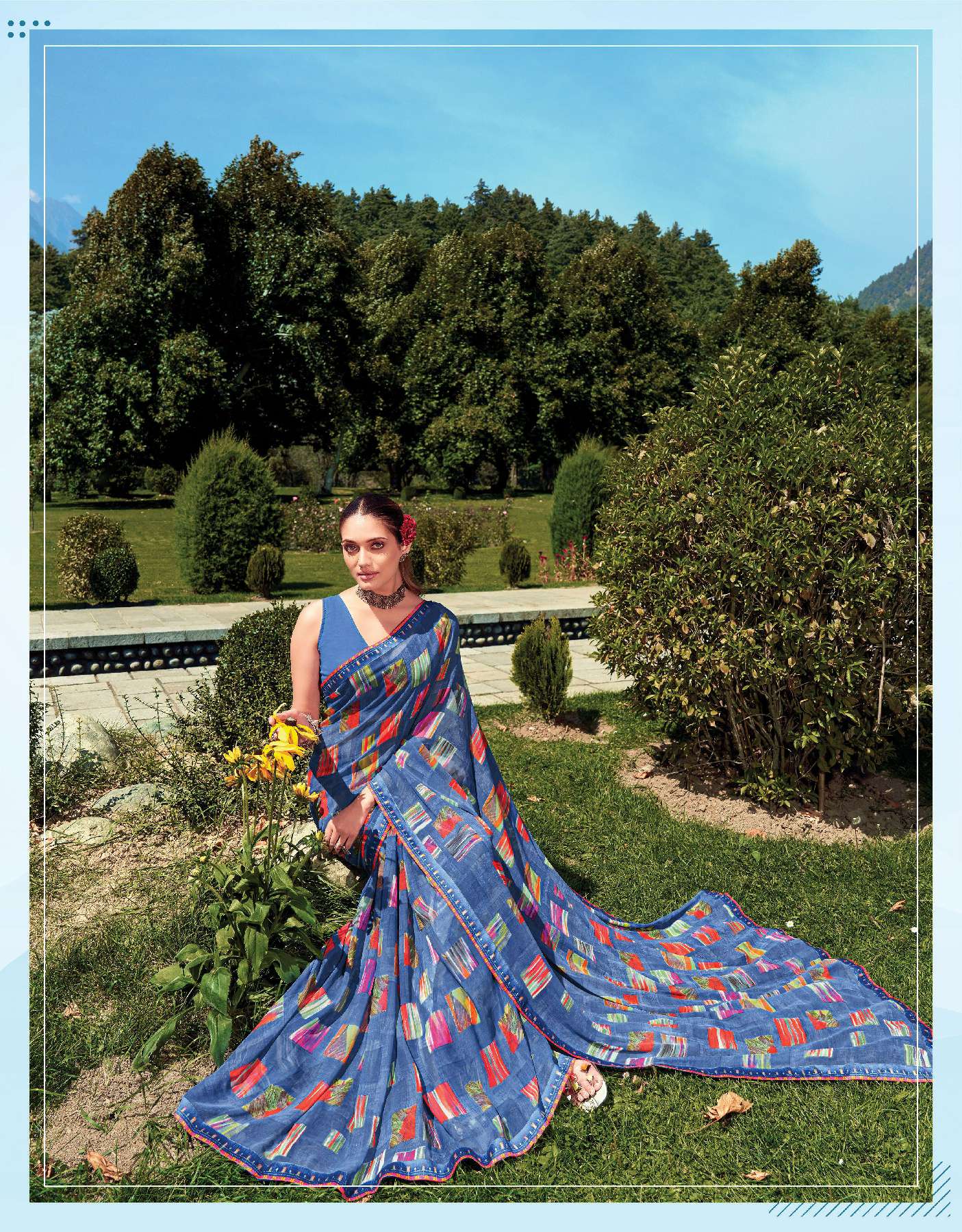 SANSKAR TEX PRINT LAUNCHING SADHNA WHOLESALE BEMBER GEORGETTE WITH FANCY DIGITAL PRINTED SAREES