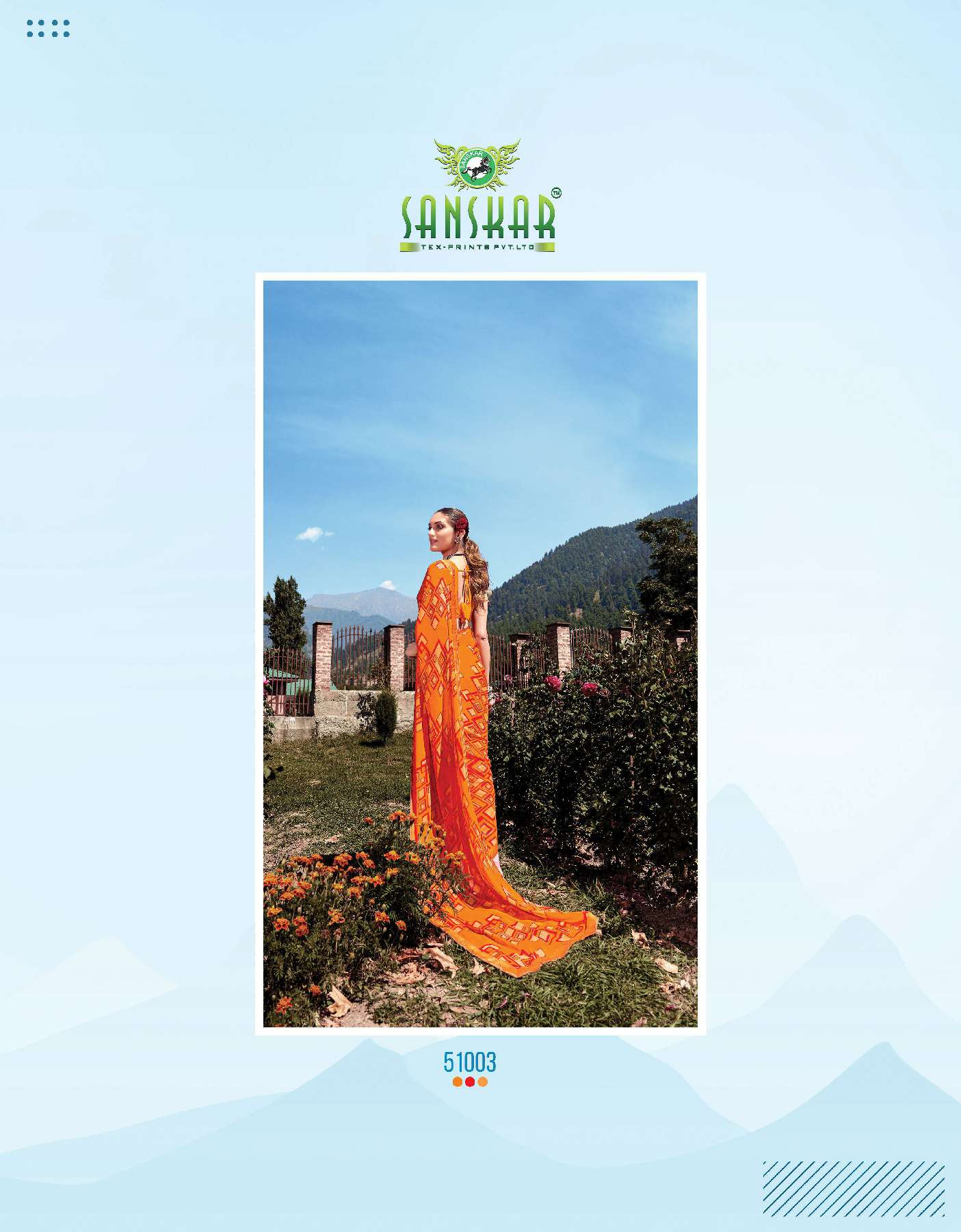 SANSKAR TEX PRINT LAUNCHING SADHNA WHOLESALE BEMBER GEORGETTE WITH FANCY DIGITAL PRINTED SAREES