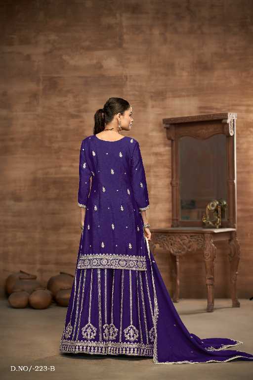Twisha By Dani Creations Aanaya Vol-223 Wholesale Chinon Silk Designer Suits