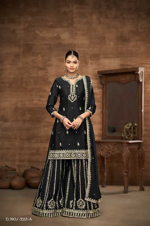 Twisha By Dani Creations Aanaya Vol-223 Wholesale Chinon Silk Designer Suits