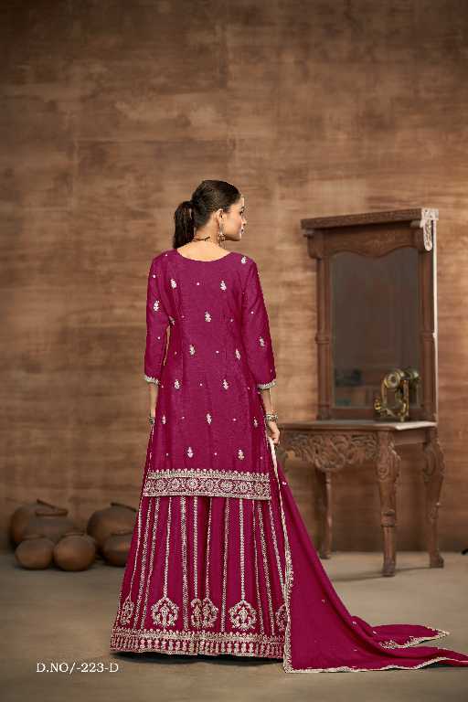 Twisha By Dani Creations Aanaya Vol-223 Wholesale Chinon Silk Designer Suits