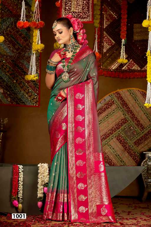 Saroj Laxmi Pujan Silk Vol-3 Wholesale Dual Tone Silk With Rich Pallu Sarees