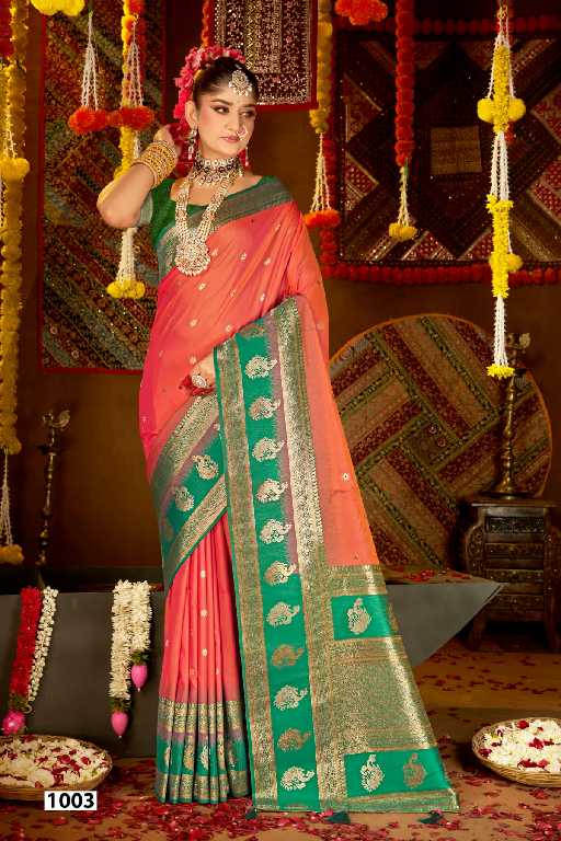 Saroj Laxmi Pujan Silk Vol-3 Wholesale Dual Tone Silk With Rich Pallu Sarees