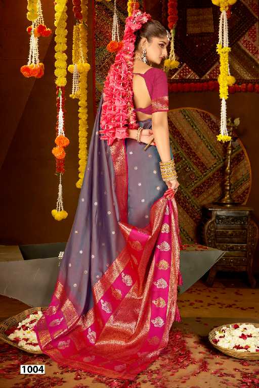 Saroj Laxmi Pujan Silk Vol-3 Wholesale Dual Tone Silk With Rich Pallu Sarees